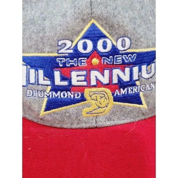The New Millennium Embroidered Hat‎ Drummond American Y2K Ltd Editn Vintage - Picture 3 of 12
